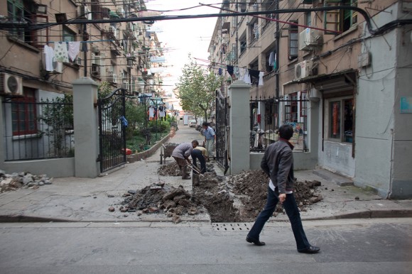 Changchun: street works