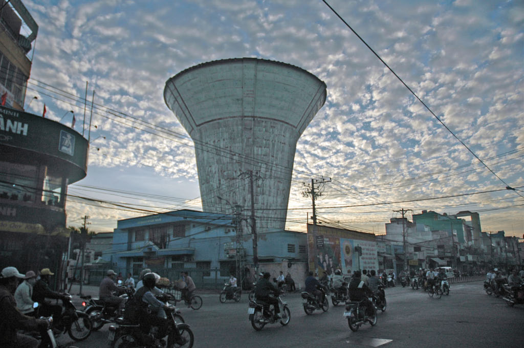 Ho Chi Minh City: commuters at dawn