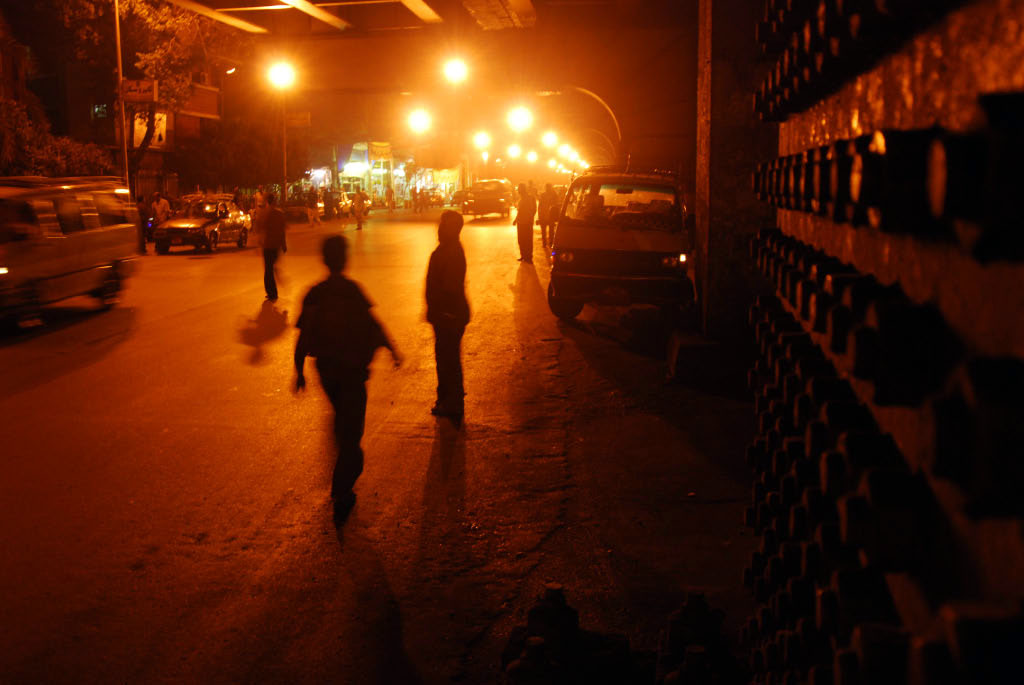 Cairo: night street scene