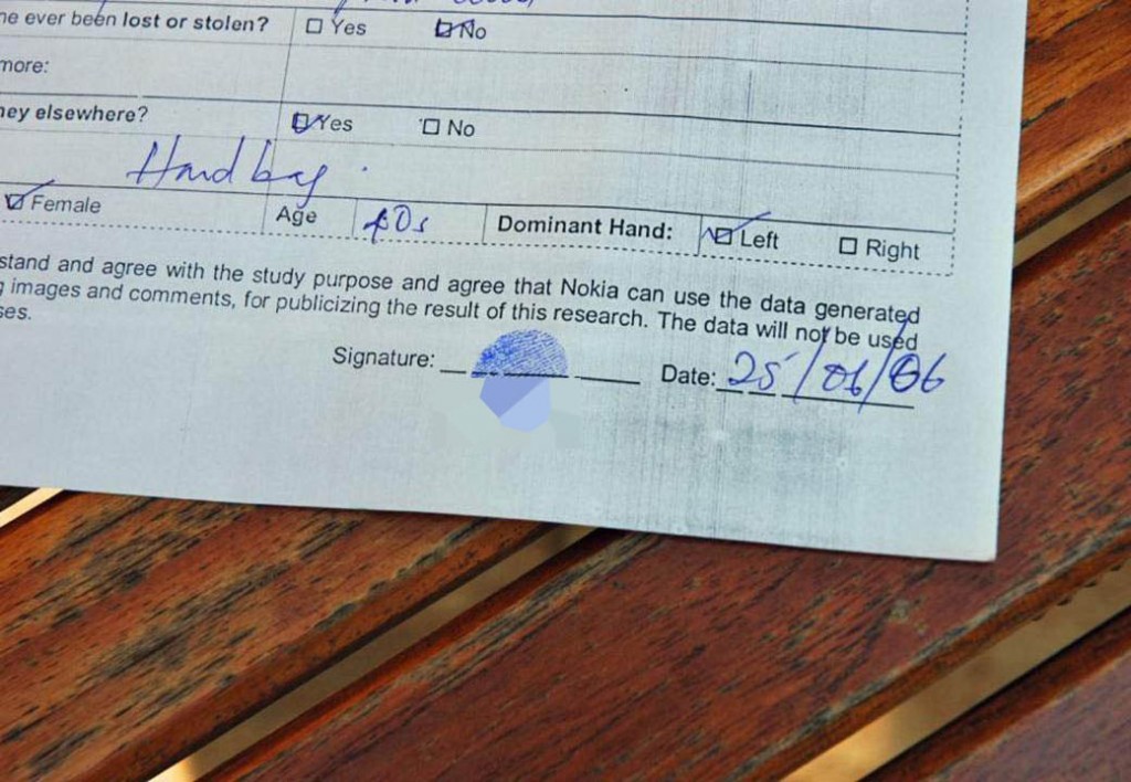 Uganda: thumbprint signature