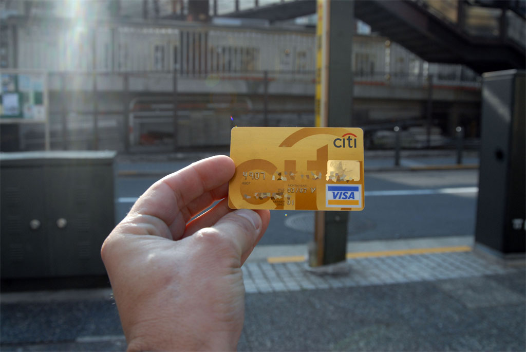 Tokyo: credit card