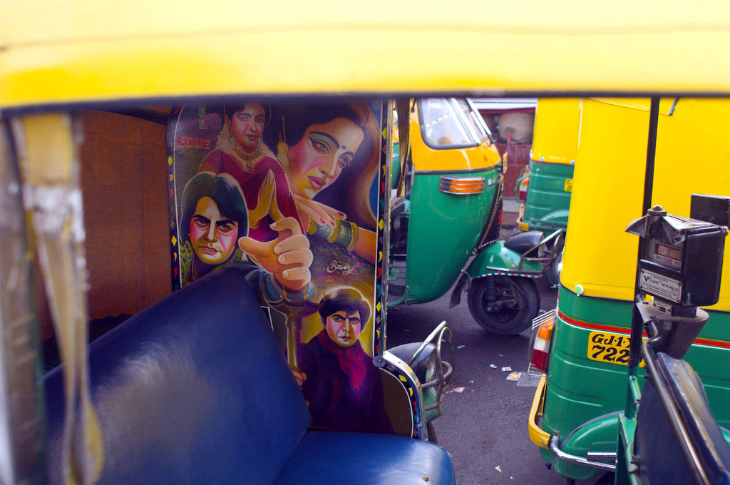 Ahmedabad: auto rickshaw interiors