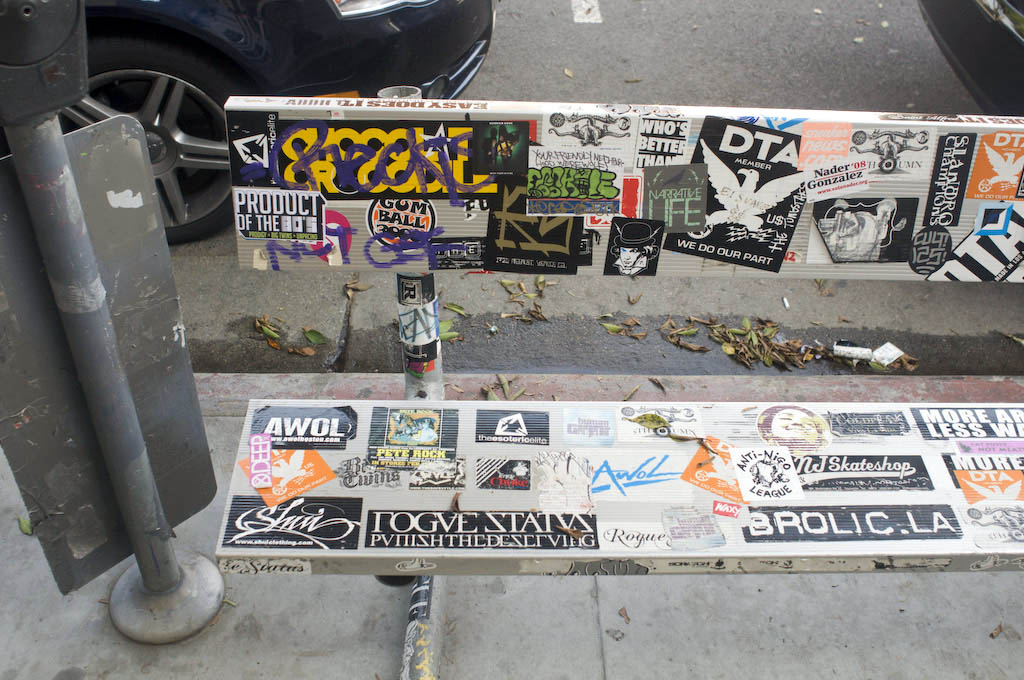 Venice: sticker bench