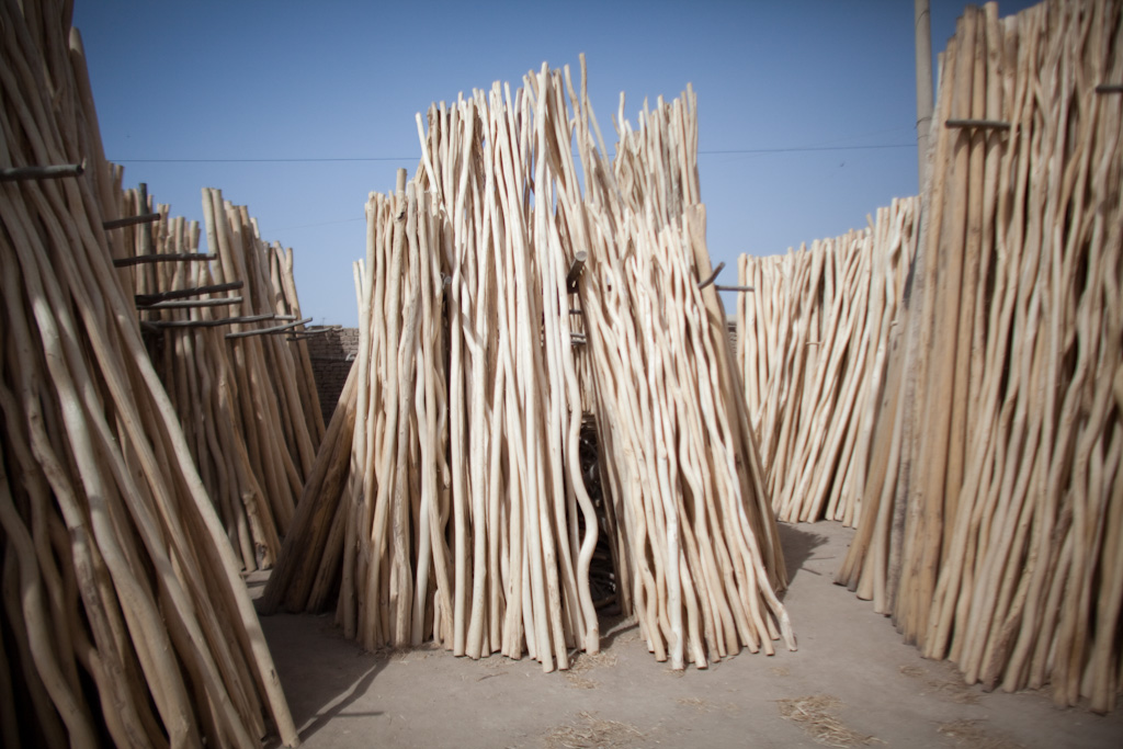 Mazar e Sharif: lumber yard