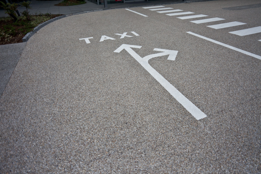 Daikanyama: Car park lines